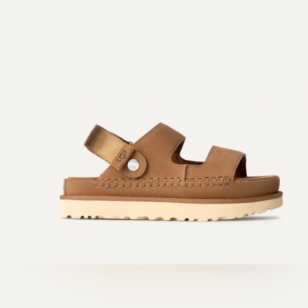 UGG Goldenstar Glide Sandals women – Chestnut – Size  8.5 – Brand New in Box